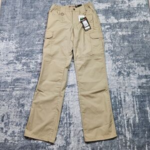 5.11 Womens Taclite Pro Tactical 2 Relaxed Fit Cargo Pants 64360 Khaki Tan NWT